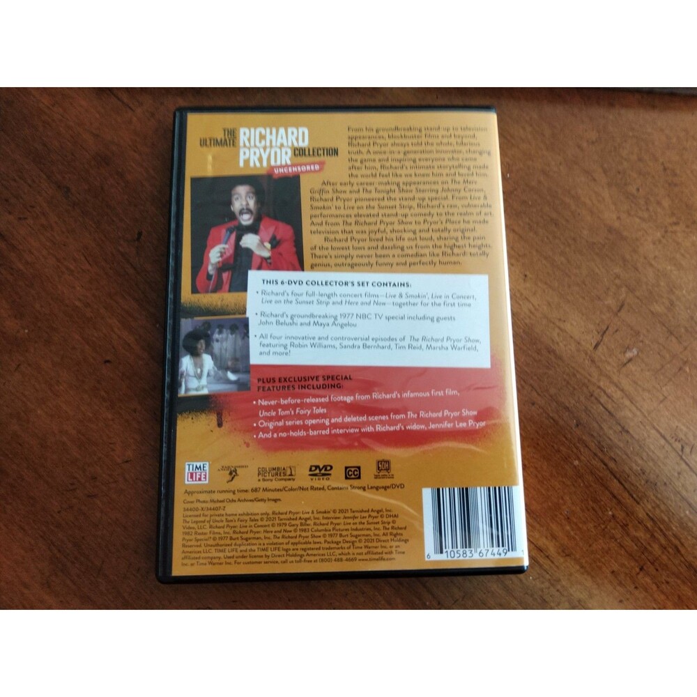 The Ultimate Richard Pryor Collection: 13 Uncensored DVD Time Life - 2 Sealed - Picture 9 of 16